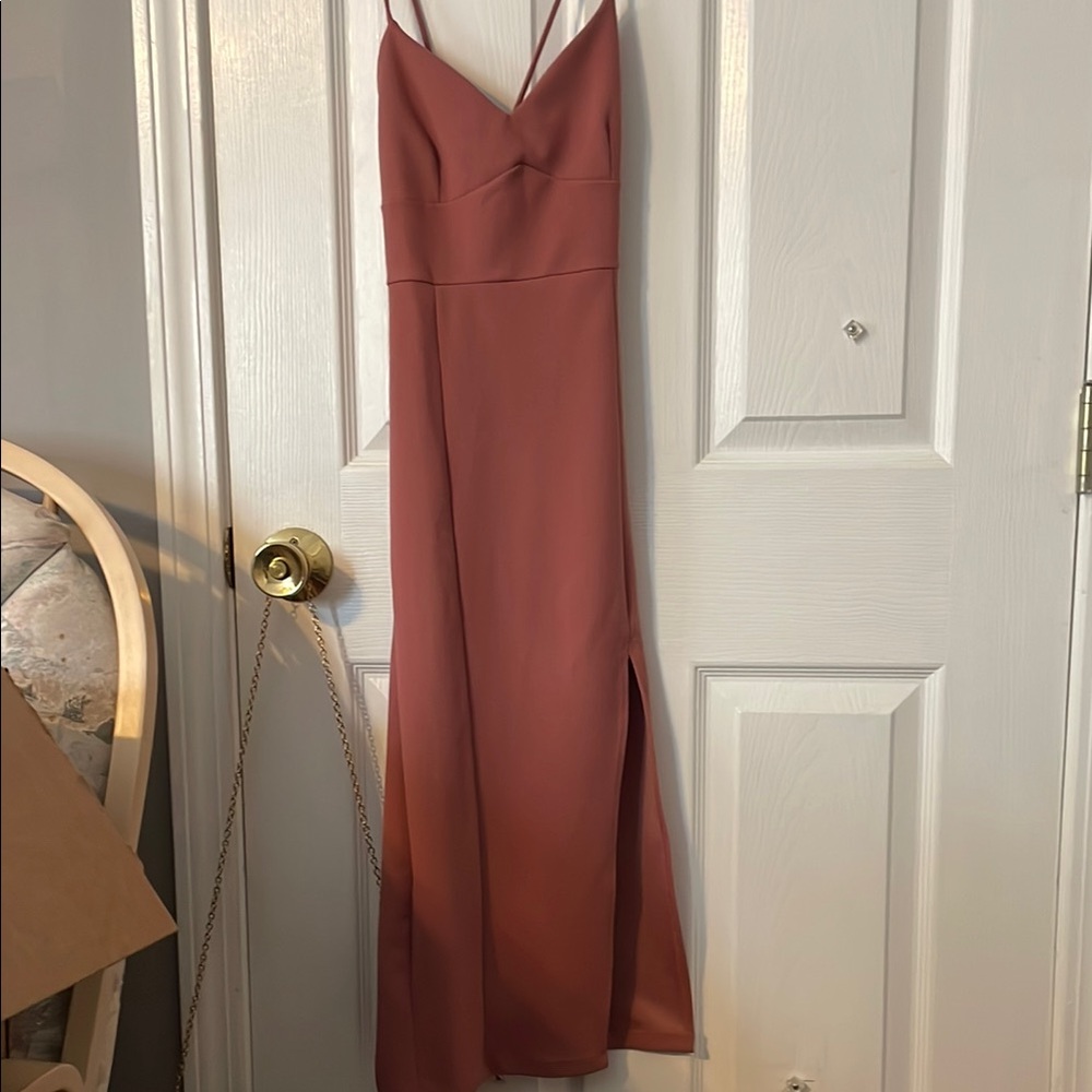 Fashion Nova Pink Sleeveless Slip Dress for Weddings